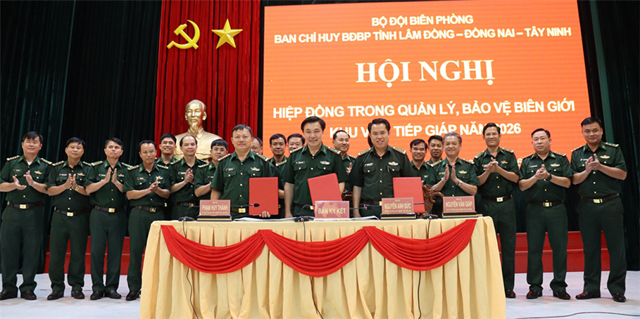 Ký kết phối hợp trong quản lý, bảo vệ biên giới khu vực tiếp giáp tỉnh Đồng Nai, Tây Ninh và Lâm Đồng